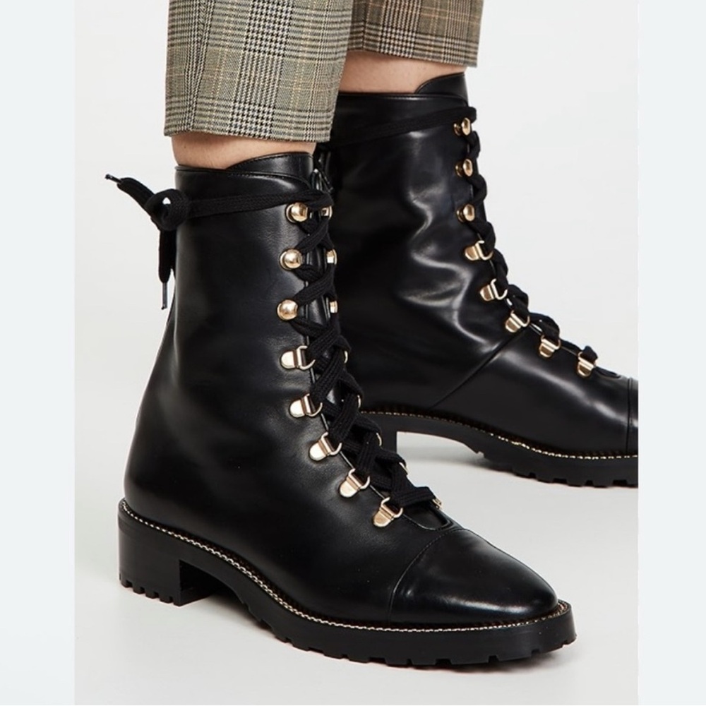 Stuart Weitzman Kolbie Chain Bootie Black Women’s Size 4.5 - Picture 1 of 17